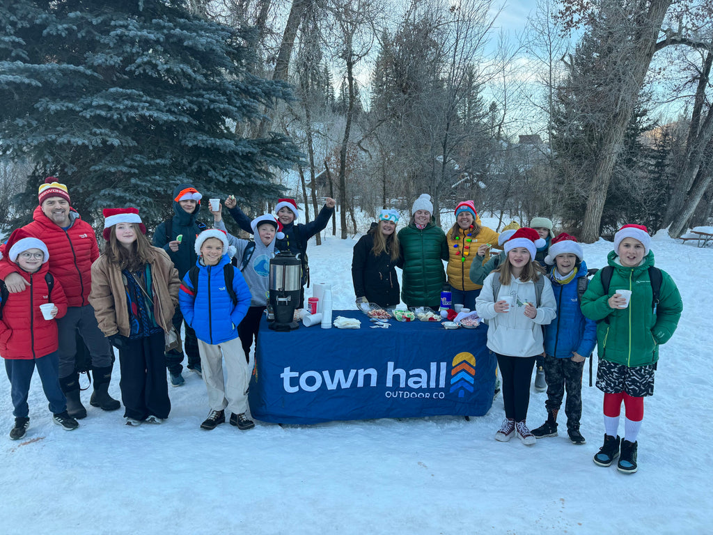 Winners at the Vail Kids Adventure Games in front of the Town Hall tent