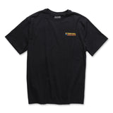 Black Adult Summertime Outside Tee featuring the Town Hall logo, perfect for warm weather adventures from trail runs to campfire gatherings.