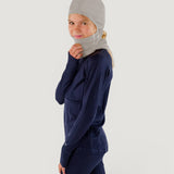 Merino Wool Balaclava with Ponytail Hole