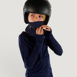 Merino Wool Balaclava with Ponytail Hole