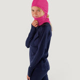 Merino Wool Balaclava with Ponytail Hole