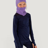 Merino Wool Balaclava with Ponytail Hole