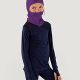Merino Wool Balaclava with Ponytail Hole
