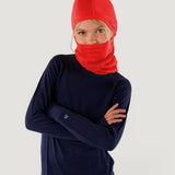 Merino Wool Balaclava with Ponytail Hole